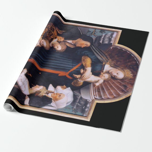 Papel De Regalo Darmstadt Madonna, Holbein, el joven (Desenrollado)