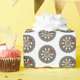 Papel De Regalo Dart Board On White