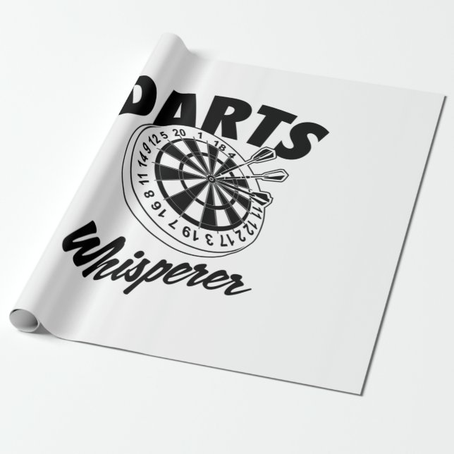 Papel De Regalo Darts Whisperer (Desenrollado)