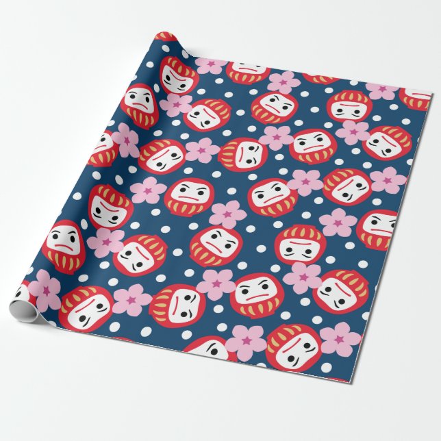 Papel De Regalo Daruma (Desenrollado)