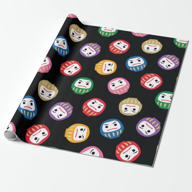 Papel De Regalo Daruma (Desenrollado)