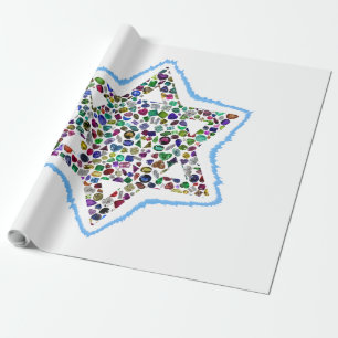 Papel De Regalo David Star made with Gemstones
