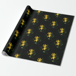 Papel de regalo de 30"x6' Glacier Lily Flower Mont