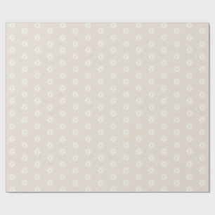 Papel de regalo de acuarela Boho Daisy