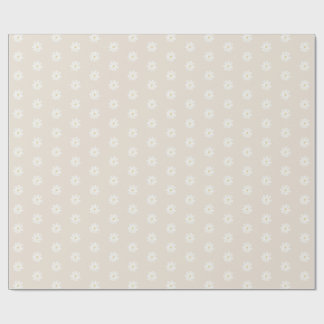 Papel de regalo de acuarela Boho Daisy