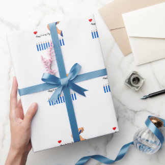 Papel de regalo de agradecimiento del Día del Maes