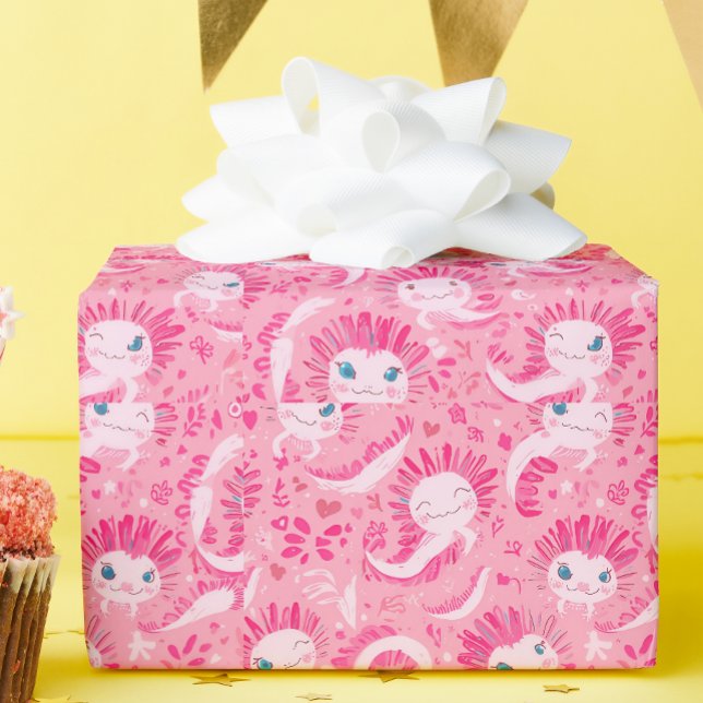 Papel de regalo de ajolote (Subido por el creador)