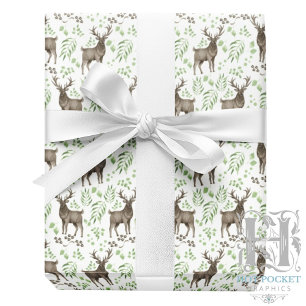 Papel de regalo de alces