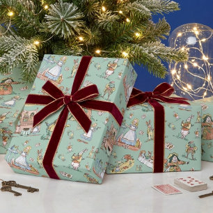 Papel de regalo de Alicia en el País de las Maravi