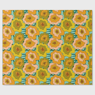 Papel de regalo de amapolas pastel