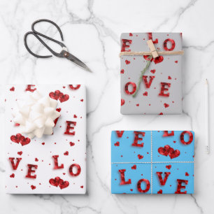 Papel de Regalo de Amor Romántico 