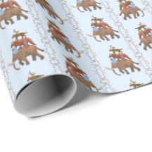 Papel de regalo de animal extinto