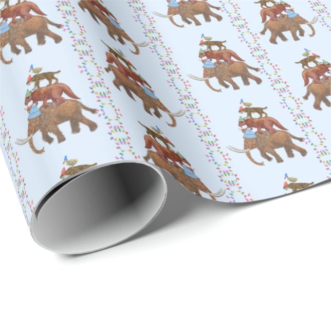 Papel de regalo de animal extinto (Esquina del rollo)