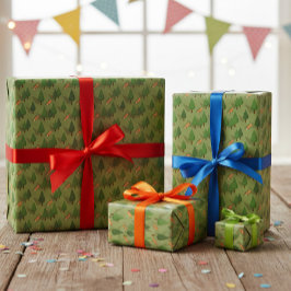 Papel de regalo de animales del bosque adorable