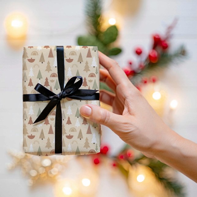 Papel de regalo de animales del bosque de Navidad (Subido por el creador)