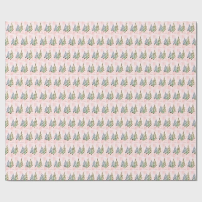 Papel de Regalo de Árbol de Invierno (Superficie plana)