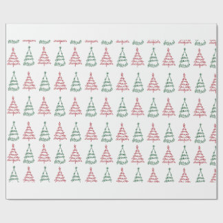 Papel de Regalo de Árbol de Navidad