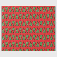 Papel de Regalo de Árbol de Navidad