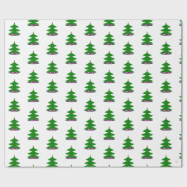 Papel de regalo de árbol de Navidad Jingle Claws