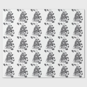 Papel de regalo de Arte de Línea Botánica de Vesti