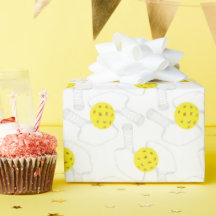 Papel de regalo de arte de línea de Pickleball