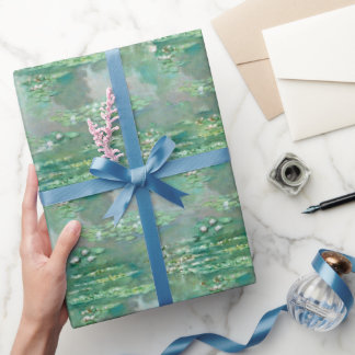 Papel de regalo de arte fino impresionista de Mone