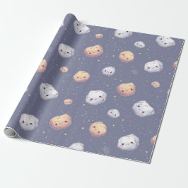 Papel de regalo de Asteroide Feliz