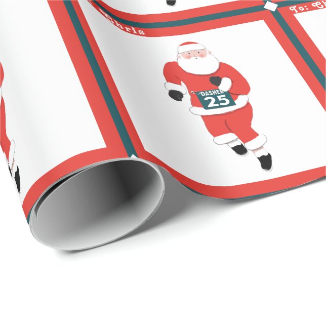 Papel de regalo de atletismo (Esquina del rollo)
