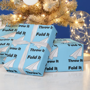 Papel de regalo de avión de papel Doblarlo Lanzarl