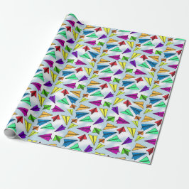 Papel de regalo de avión de papel Skyward