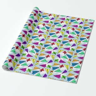 Papel de regalo de avión de papel Skyward