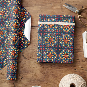Papel de regalo de azulejo de Talavera del arte po