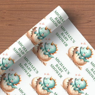 Papel de regalo de Baby Dino con diseño de "Eclosi