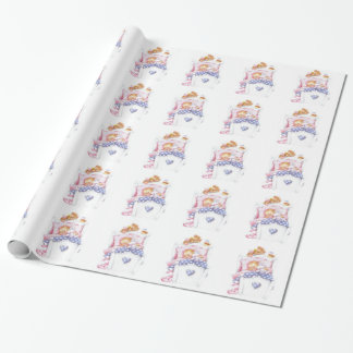 Papel de regalo de Baby Shower del diseñador