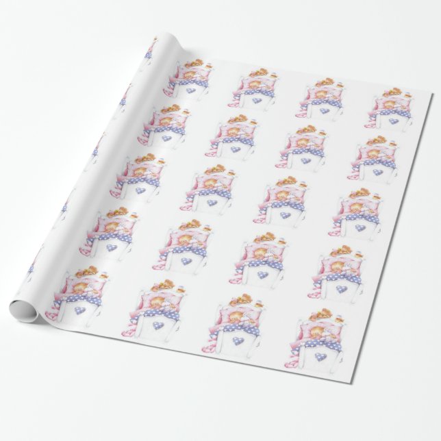 Papel de regalo de Baby Shower del diseñador (Desenrollado)