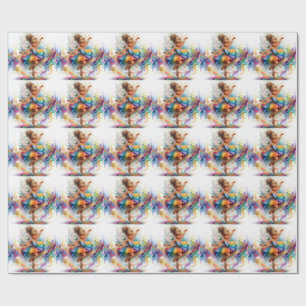 Papel de regalo de bailarina
