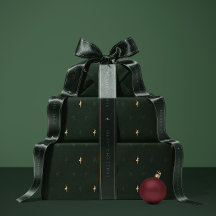 Papel de regalo de bailarina verde y reno