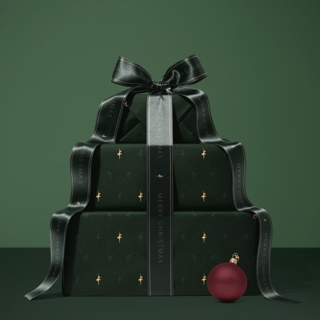 Papel de regalo de bailarina verde y reno (Subido por el creador)