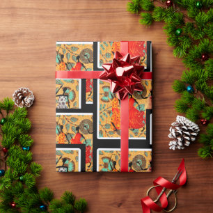 Papel de regalo de baile Afrocentrico de Kwanzaa