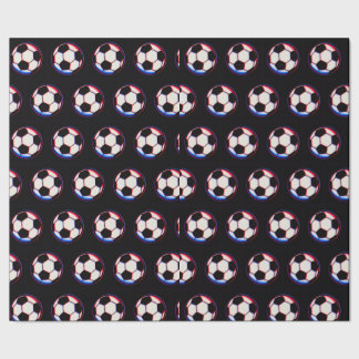Papel de regalo de balón de fútbol atrevido