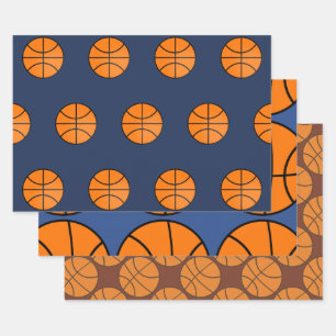 Papel de regalo de baloncesto