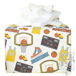 Papel de regalo de baloncesto