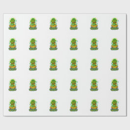 Papel de regalo de bambú afortunado Envoltura de r