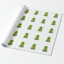 Papel de regalo de bambú afortunado Envoltura de r