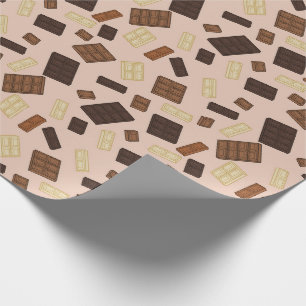 Papel de Regalo de Barras de Chocolate Deliciosas