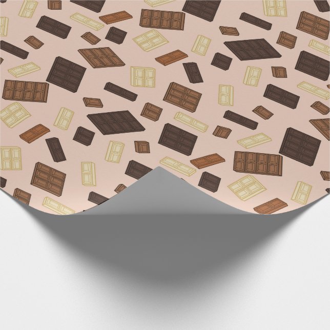 Papel de Regalo de Barras de Chocolate Deliciosas (Esquina)