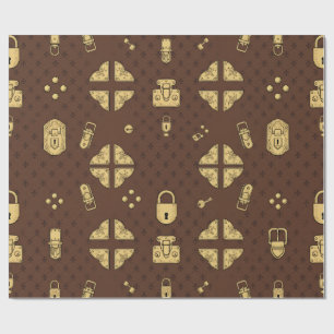 Papel de regalo de baúl vintage