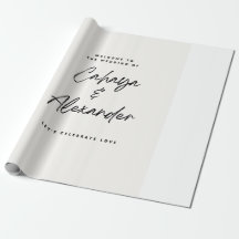 Papel de regalo de boda