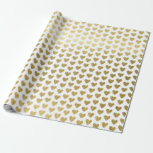 Papel de regalo de boda con patrón de corazones de