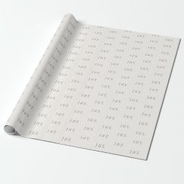Papel de regalo de boda minimalista | Marfil cálid